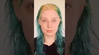 Omg MY HAIR 😱😭 #hairdye #hairtransformation #bluehair #hairstyle #haircut