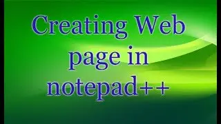 Creating a html file in notepad ++ in urdu /hindi