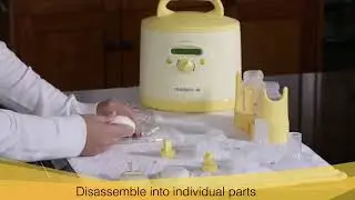 Symphony  Home use  Cleaning after each use with Quickclean Microsteam Bags by Medela