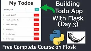Creating Todo App With Flask | Python Flask Todo App #3
