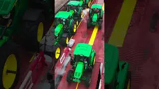 From Mannheim to farms around the world! 🌍 Our 6M tractors are off on their biggest adventure yet 🚢