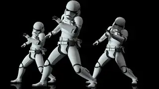 First Order Stormtrooper 3D model | Free Textured Model | Import to Cinema 4D with Textures