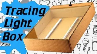 How to Make 12 Volt Light Box for Tracing, Drawing Paper for Students Using Cardboard