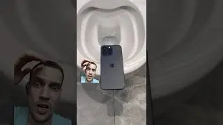 Он кинул айфон в туалет 😳