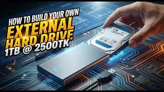 How to Build Your Own External Hard Drive ⚡DIY USB 3.0 Portable HDD ⚡কম খরচে খুব সহজে Portable HDD
