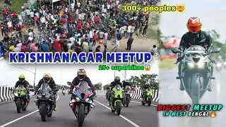 300+ people and 30+ superbikes , Krishnagar meetup, TTS meetup ,