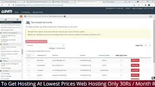 Web Hosting Telugu | How To Suspend Or Terminate A Cpanel At WHM Panel | Web Hosting Business Telugu