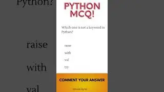 Python MCQs? 