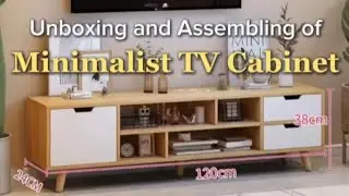 How I Assemble this Aesthetic TV Cabinet