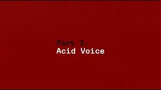 Procyon // Part 3: Acid voice