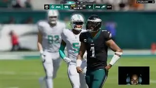 Dolphs vs Eagles Madden 24 online head to head  (Full GamePlay) 15 min Quarter