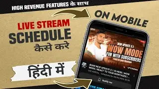 YouTube Live stream schedule // Live stream schedule kaise kare