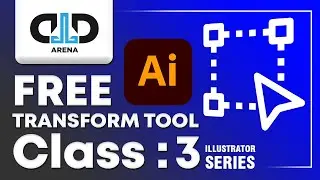 Free Transform Tool - Perspective Effect Class 3 | Illustrator Series