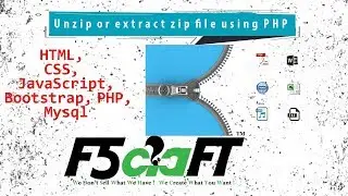 How to unzip or extract zip file using PHP without Login Cpanel  | Free Projects | Tamil | F5Craft