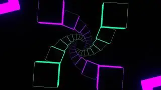Abstract Neon Tunnel VJ Loops | VFX Motion Graphics | 3D Illustration 