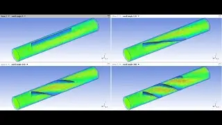 Part 1 Flow rate vs Swril Angle in Pipe in Anys Fluent
