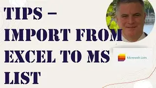 Tips when importing from Excel to Microsoft /SharePoint List