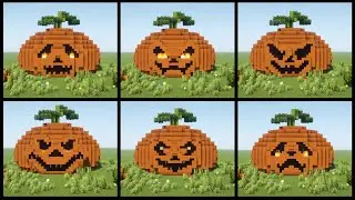 Minecraft: How to Build a Pumpkin with Spooky Faces | Halloween Special