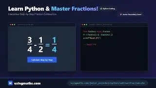 Want to master fractions AND Python? 🐍