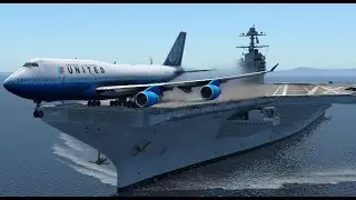 World's Heaviest Airplane Tried the Most Dangerous Landing on Aircraft Carrier EP01 X Plane 12