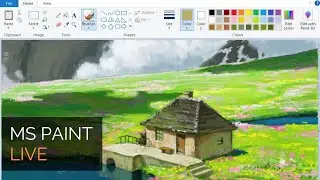 MS Paint: LIVE Landscape Painting