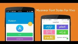 Myanmar Font Styles For Vivo V3, V5, V7, V7+ etc (Funtouch 3.0)