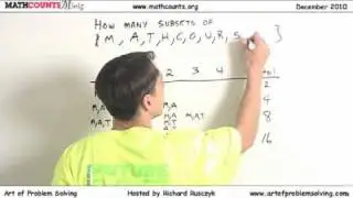 MATHCOUNTS Mini #13 - Counting the Number of Subsets of a Set