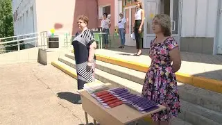 Вручение аттестатов в гимназии