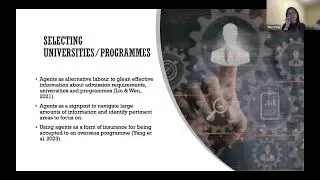 The role of education agents in the marketised international higher education sector