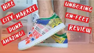 CITY MARKET NIKE DUNK LOW SP ON FEET REVIEW UNBOXING (BEST DUNK OF 2021?!)