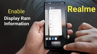 display ram information enable in realme | Task manager settings