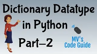26. Dictionary Datatype Part 2