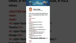 HTML Style Tag Tutorial with Example