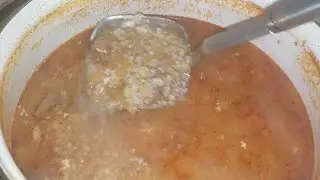 Рецепт вкусного супа из говяжей печени.(2 часть, подача).