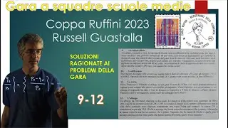 Coppa Ruffini (Russell Guastalla) 2023 - Problemi 9-12 risolti e commentati