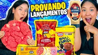 PROVANDO LANÇAMENTOS DO SUPERMERCADO| Blog das irmãs