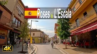 Driving from Roses to L’Escala in Catalonia, Spain 🇪🇸