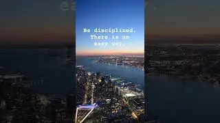 Be disciplined. There is no easy way.