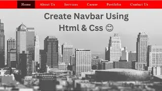Create Navigation Bar using HTML and CSS || Create Navbar Using Html and CSS || Navigation Bar 😍😀✌