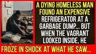 A homeless man found an expensive refrigerator at a garbage dump. But when he looked inside...