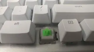 Razer Black Widow X Mercury Typing Sound (Razer Green Switch)