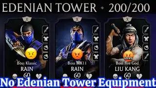 Best Gold Card,Equipment & Talent Team Setup| Fatal Edenian Tower Final Boss 200 & Reward MK Mobile
