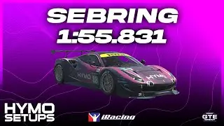 iRacing Hotlap | Ferrari 488 GTE @ Sebring | GTE | 2024 S4 Week 1
