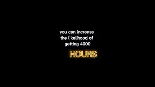 Stop Struggling with Watch Time This Simple Trick