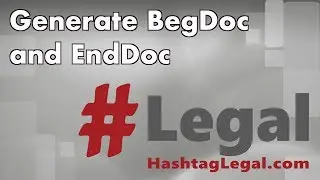 AdminPro: Tool #6 Generate BegDoc and EndDoc Numbers