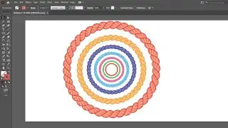 how to create rope in Adobe illustrator in 2 minutes step by step #tutorial #rope #adobeillustrator