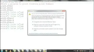 Write a program to print floating point Numbers using Python