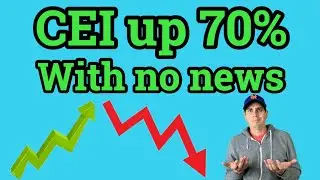 CEI Stock up 70% with no news