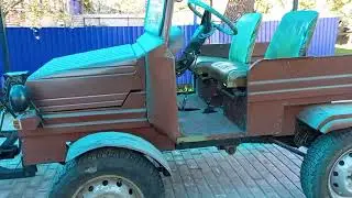Мини трактор собственного изготавления.