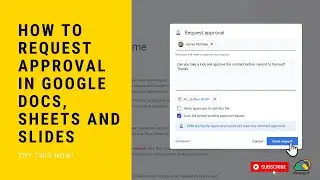 How To Request Approval In Google Docs, Sheets and Slides
